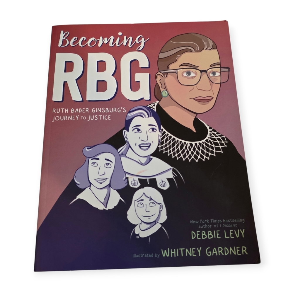 Barnes & Noble Becoming RBG Kids Book - Pink, Purple, Black